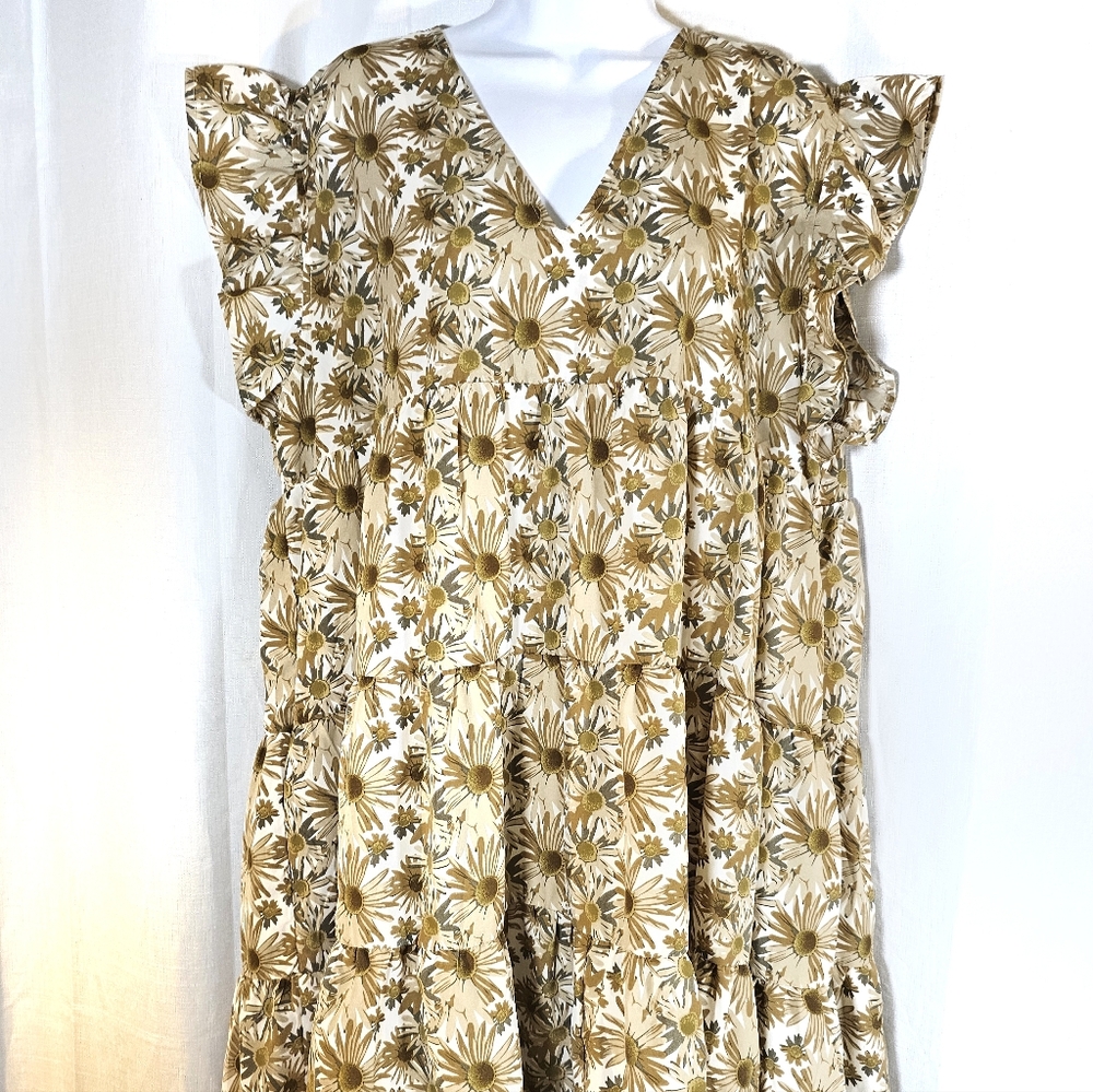Entro XL Sunflower Tiered Tunic/Dress
